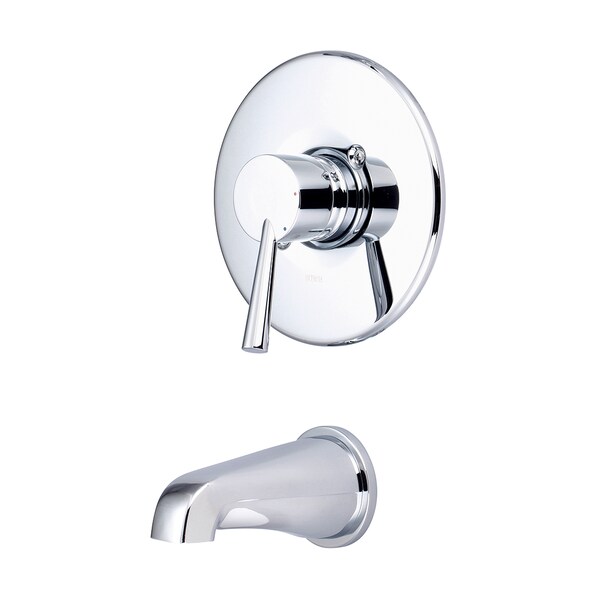 Olympia Faucets Single Handle Tub Trim Set, Wallmount, Polished Chrome, Style: Modern T-2371 - main